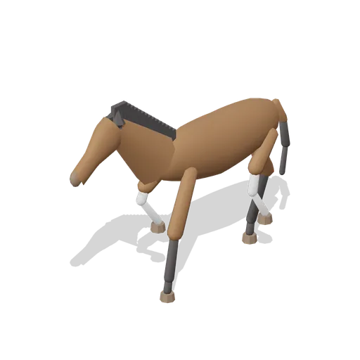 Riding Horse Trotting (Bay) (Equestrian Yard and Stables)