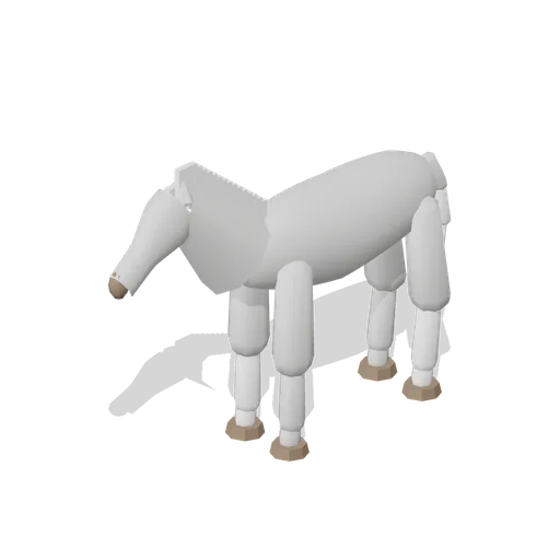 Draft Horse Standing (Grey) (Equestrian Yard and Stables)