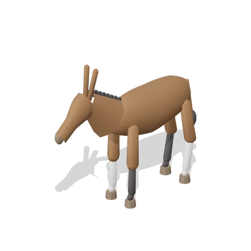 Donkey Standing (Bay) (Equestrian Yard and Stables)