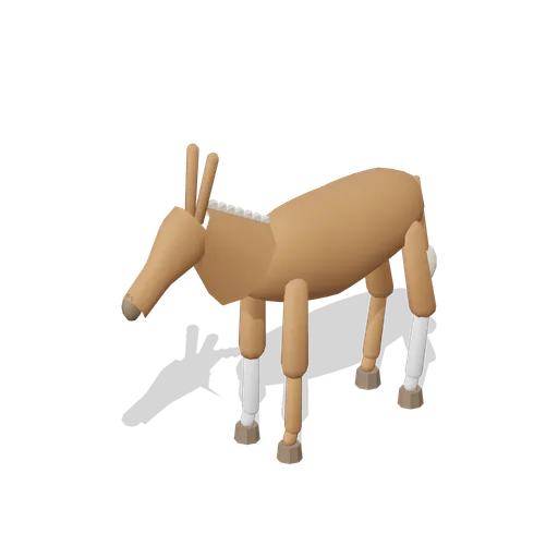 Donkey Standing (Chestnut) (Equestrian Yard and Stables)