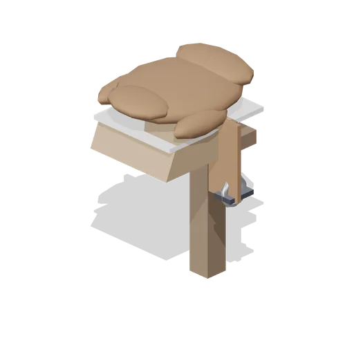 Saddle On Rack (Equestrian Yard and Stables)