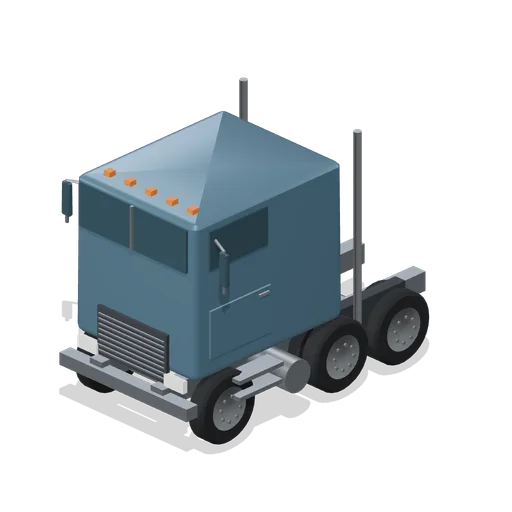 Cab-over sleeper tractor (Long-Haul Trucking and Truck Stop)