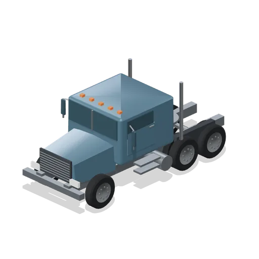 1970s conventional tractor (Long-Haul Trucking and Truck Stop)
