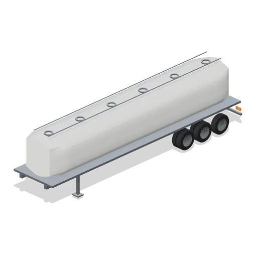 Fuel tanker semitrailer (Long-Haul Trucking and Truck Stop)