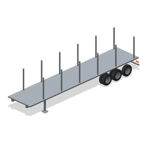 Log-haul semitrailer (Long-Haul Trucking and Truck Stop)