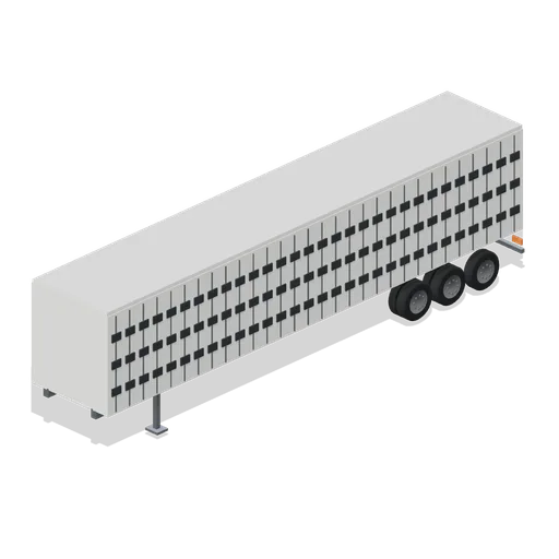Ventilated livestock trailer (Long-Haul Trucking and Truck Stop)