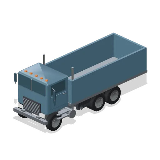 Rigid tipper truck (Long-Haul Trucking and Truck Stop)