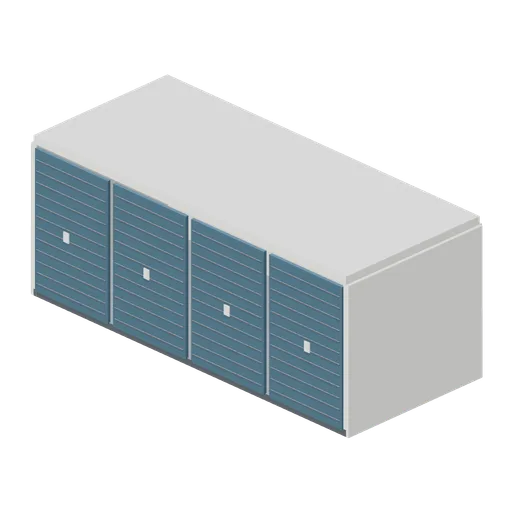 Four-room shower block (Long-Haul Trucking and Truck Stop)