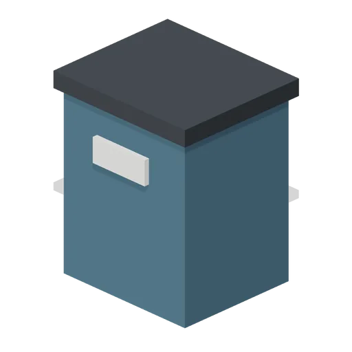Truck-stop litter bin (Long-Haul Trucking and Truck Stop)