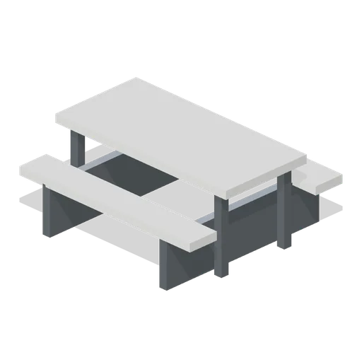 Freestanding picnic table (Long-Haul Trucking and Truck Stop)
