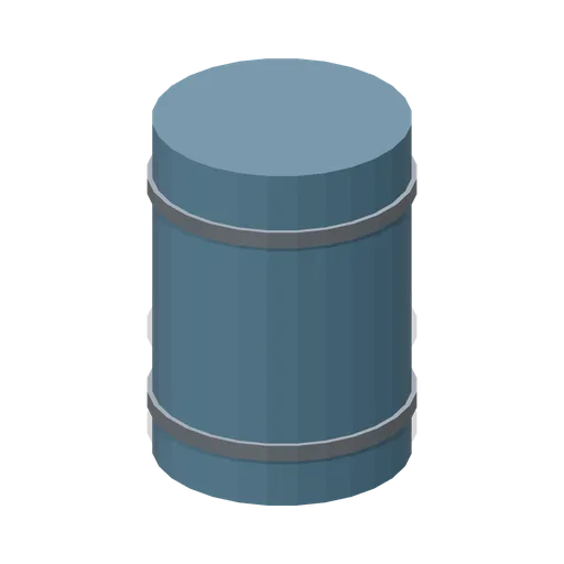 Sealed service oil drum (Long-Haul Trucking and Truck Stop)