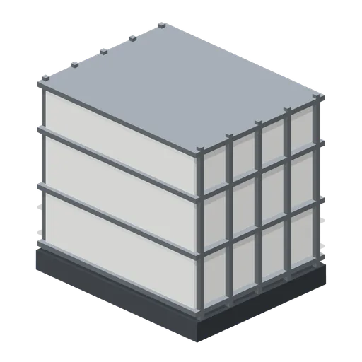 Caged intermediate bulk container (Long-Haul Trucking and Truck Stop)