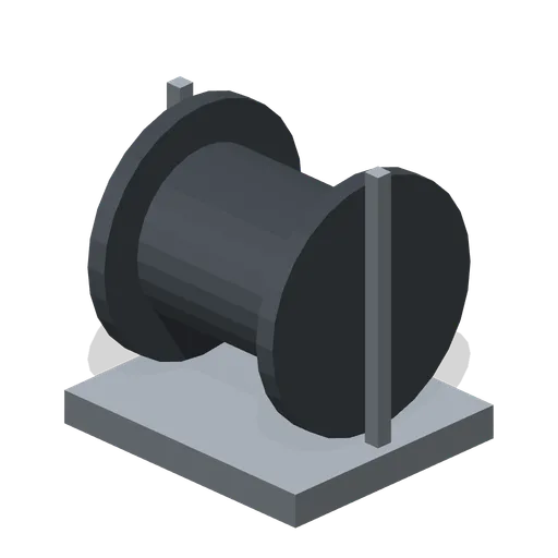 Compressed-air hose reel (Long-Haul Trucking and Truck Stop)