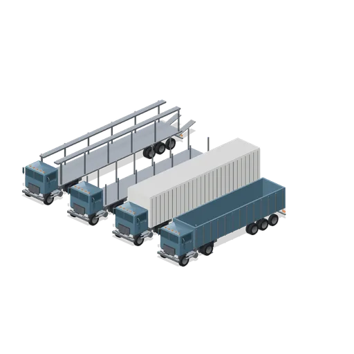 Trailer coupling cases 3 (Long-Haul Trucking and Truck Stop)