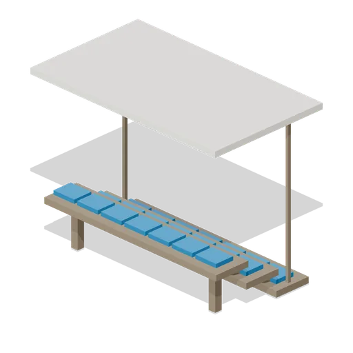 Roofed spotter observation stand (Stock Car Oval Speedway)