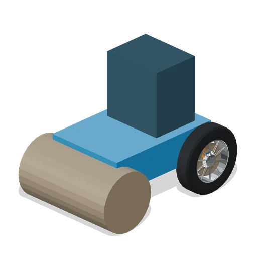 Track-packing roller tractor (Stock Car Oval Speedway)