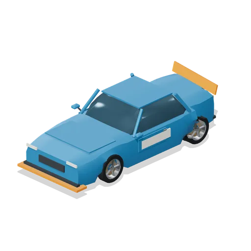 Stock car with crumpled quarter (Stock Car Oval Speedway)