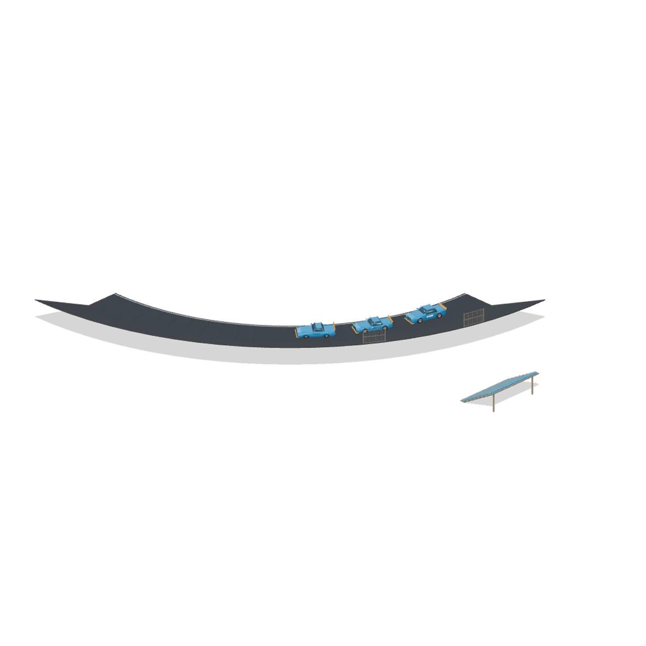 Stock Car Oval Speedway assembled scene