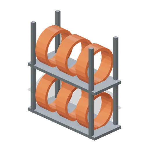 Six-tyre warmer rack (Endurance and GT Paddock)