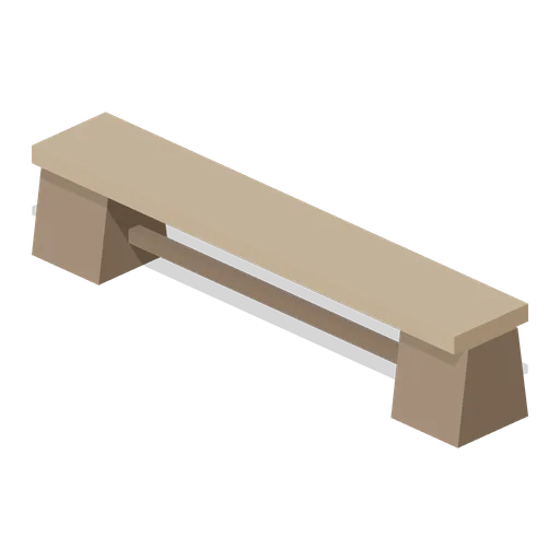 Dojo Bench (Martial Arts Dojo and Fight Stages)