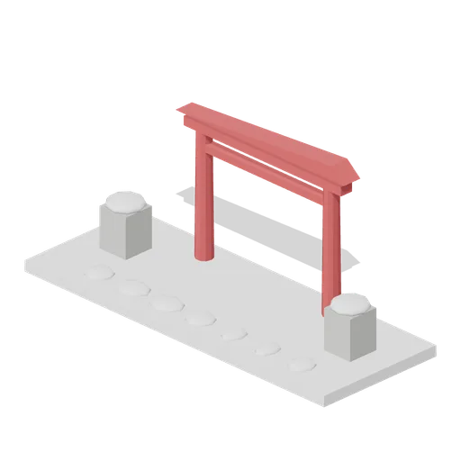 Snowy Shrine Set (Martial Arts Dojo and Fight Stages)