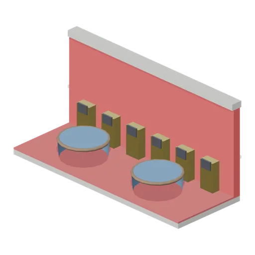 Casino Floor Edge Set (Martial Arts Dojo and Fight Stages)