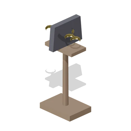 Trophy Belt On Stand (Martial Arts Dojo and Fight Stages)