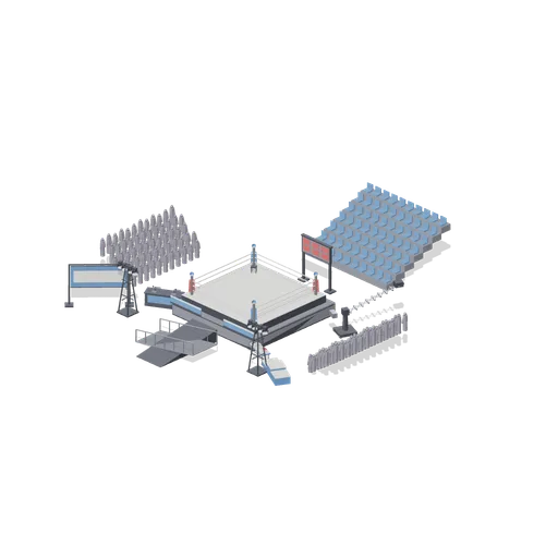 Fight Night Stage (Martial Arts Dojo and Fight Stages)