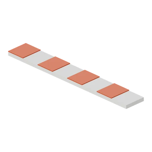 Raised kerb strip (Motorcycle Racing and Street Bikes)