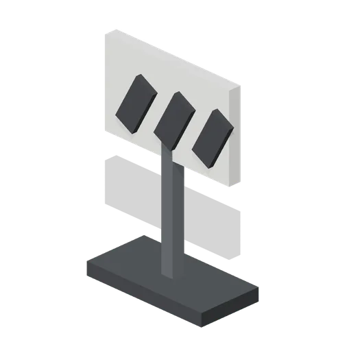 Hairpin chevron marker (Motorcycle Racing and Street Bikes)