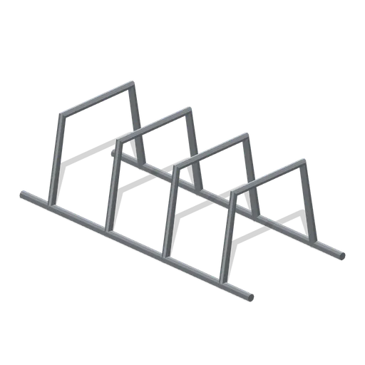 Four-slot trackside bike rack (Motorcycle Racing and Street Bikes)