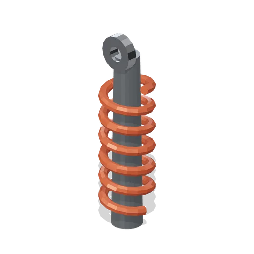 Coil-over rear shock absorber (Motorcycle Racing and Street Bikes)