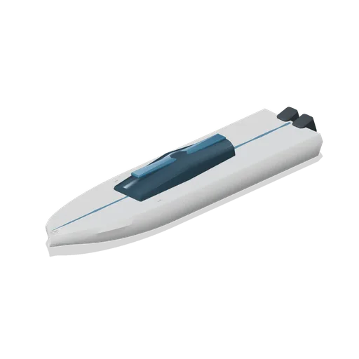 Offshore monohull racer (Powerboat Racing and Launch Ramp)