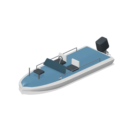 Bass fishing boat (Powerboat Racing and Launch Ramp)