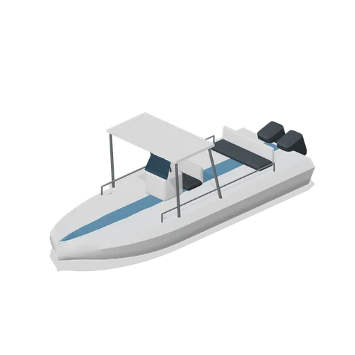 Centre-console fishing boat (Powerboat Racing and Launch Ramp)
