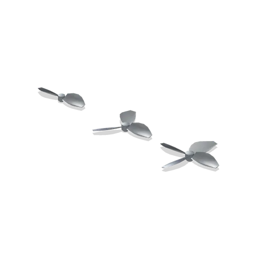 Two three and four blade propeller set (Powerboat Racing and Launch Ramp)
