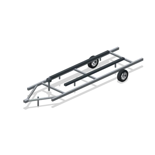 Single-axle boat trailer (Powerboat Racing and Launch Ramp)
