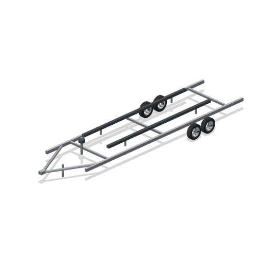 Tandem-axle boat trailer (Powerboat Racing and Launch Ramp)