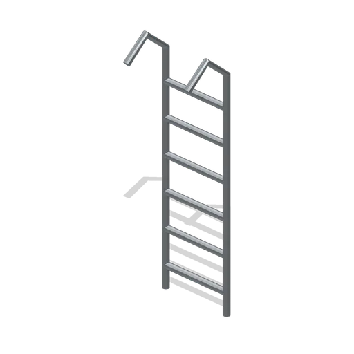 Six-rung dock ladder (Powerboat Racing and Launch Ramp)