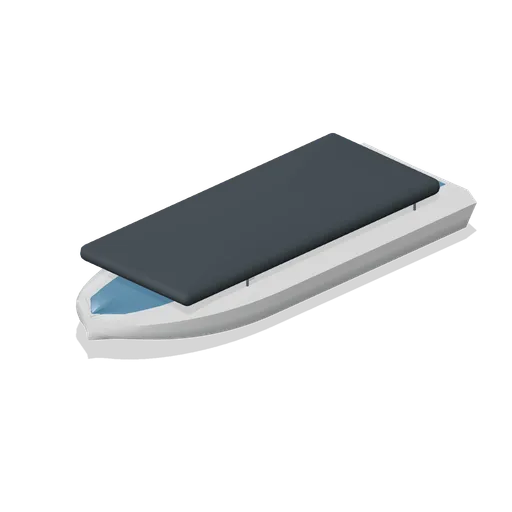 Bowrider with fitted cover (Powerboat Racing and Launch Ramp)