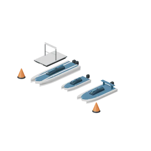 Powerboat race start line (Powerboat Racing and Launch Ramp)