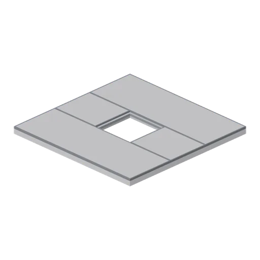 Greybox floor tile with trapdoor cut (Modular Greybox Architecture Kit)