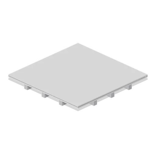 Greybox coffered ceiling tile 4 m (Modular Greybox Architecture Kit)