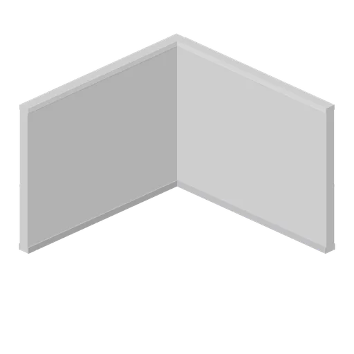 Greybox wall inner corner cell (Modular Greybox Architecture Kit)