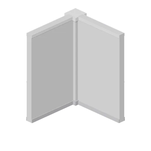 Greybox wall outer corner pilaster (Modular Greybox Architecture Kit)