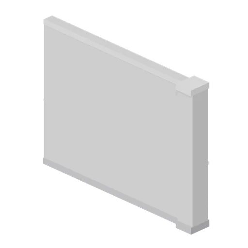 Greybox wall end cap (Modular Greybox Architecture Kit)