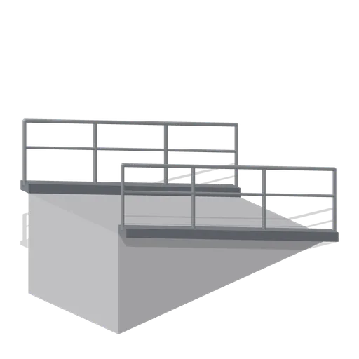 Greybox ramp 1.5 m rise (Modular Greybox Architecture Kit)