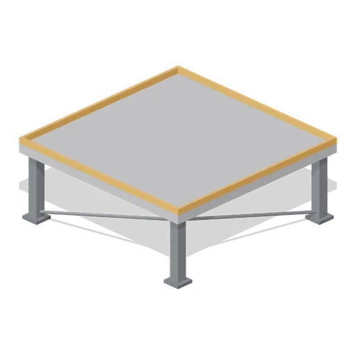 Greybox switchback landing 1.5 m (Modular Greybox Architecture Kit)