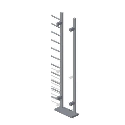 Greybox fixed ladder 3 m (Modular Greybox Architecture Kit)