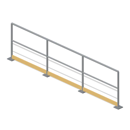 Greybox guard rail 4 m (Modular Greybox Architecture Kit)